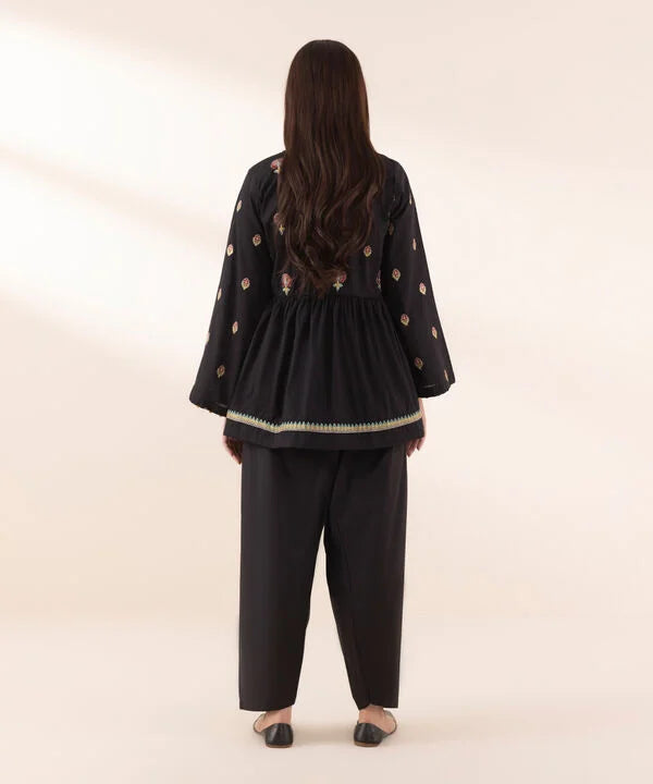 Sapphire- Peplum Cambric Shirt