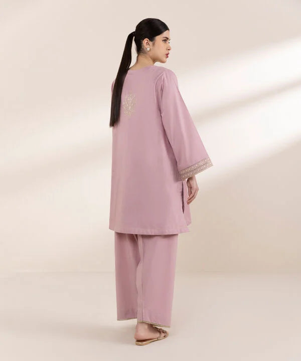 Sapphire- Embroidered Cotton Jacquard Shirt