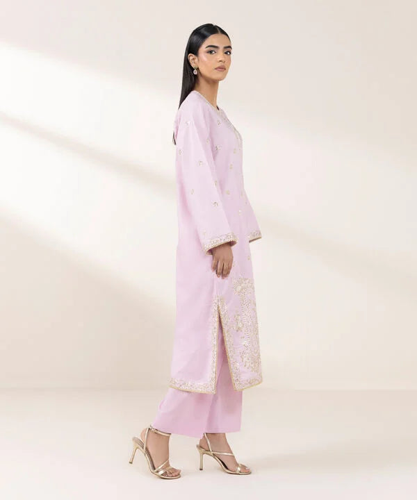 Sapphire- Purple Embroidered suit 2 Pc