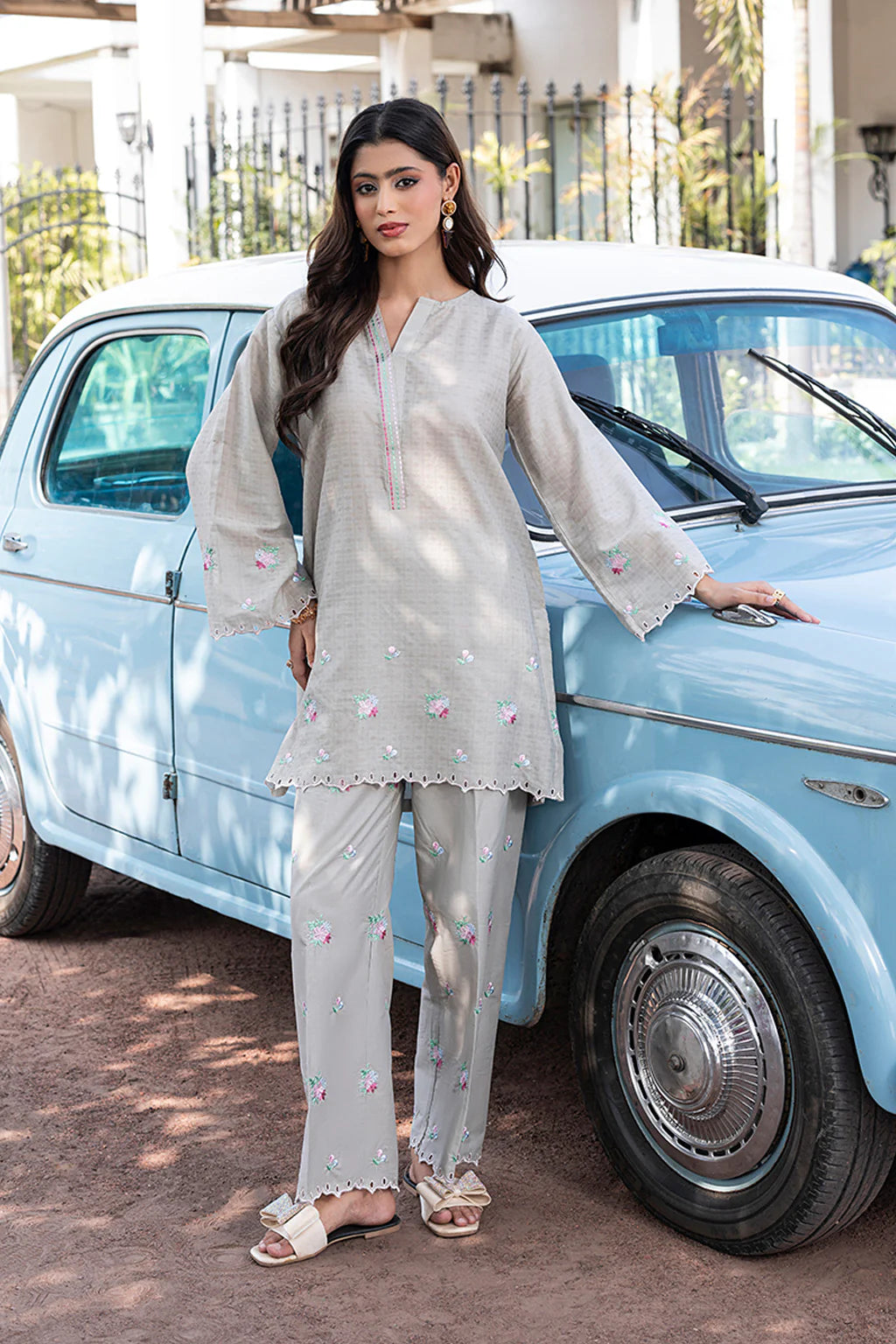 Zuri Official- Oreena Grey 2 Pc