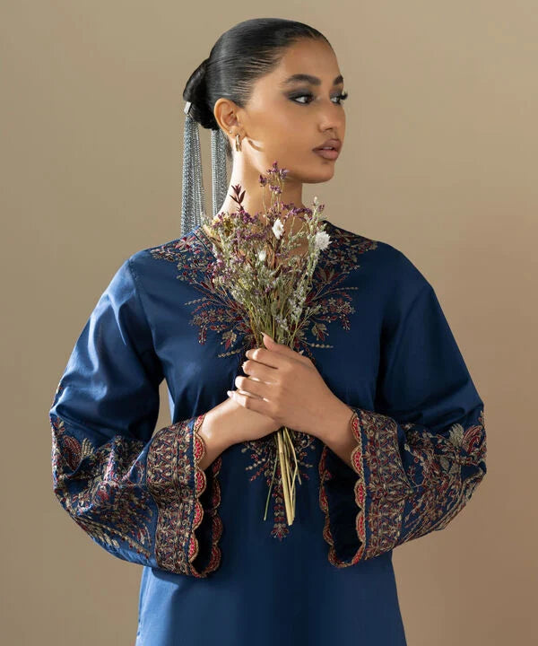 Sapphire- Blue Embroidered 2 PC