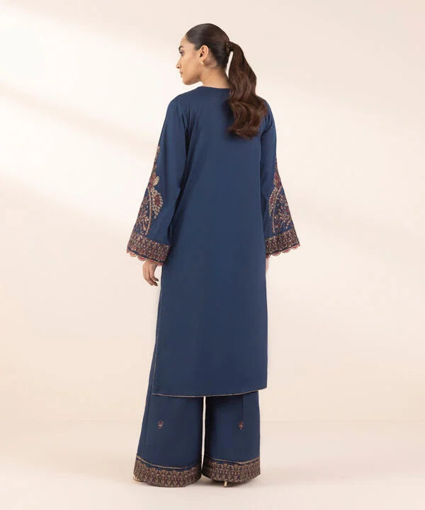 Sapphire- Blue Embroidered 2 PC