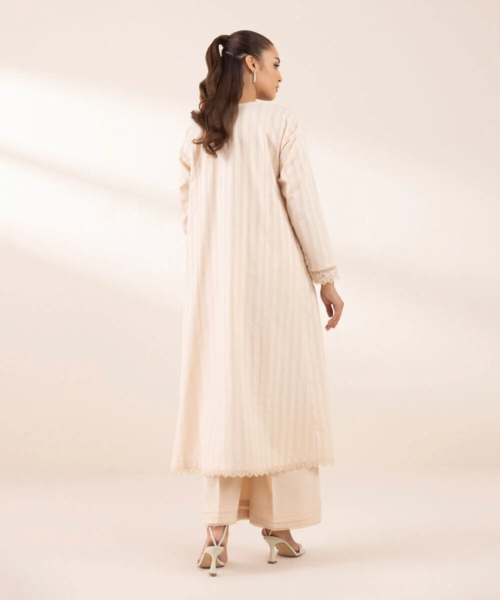Sapphire- Embroidered White 2 PC
