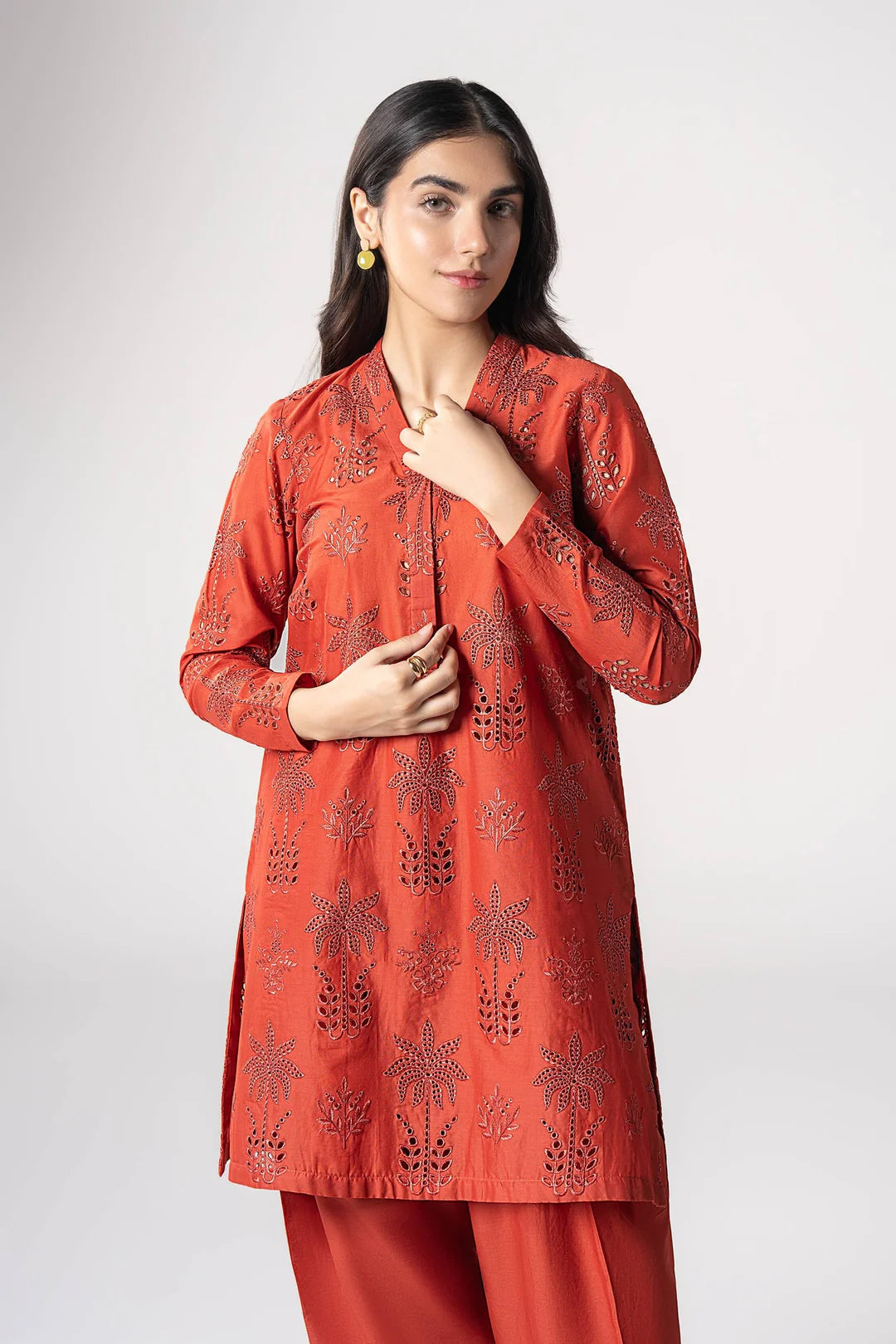 Maria B- 2 Pc Embroidered Lawn Suit
