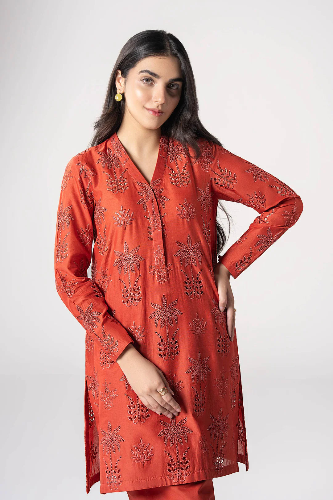 Maria B- 2 Pc Embroidered Lawn Suit