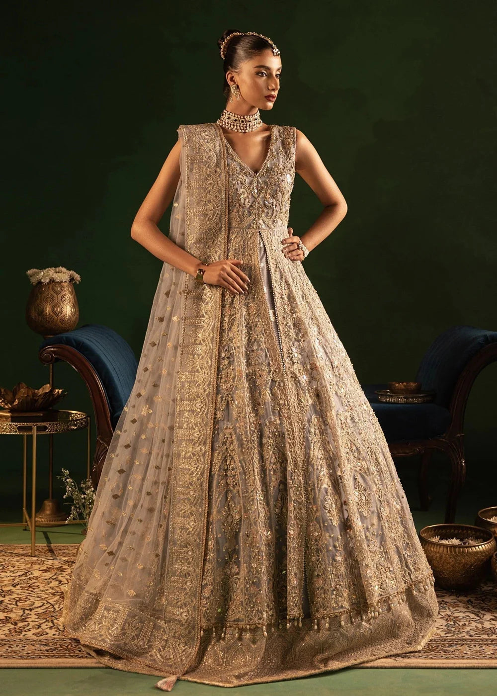 Diara- Grey 3 Pc Maxi