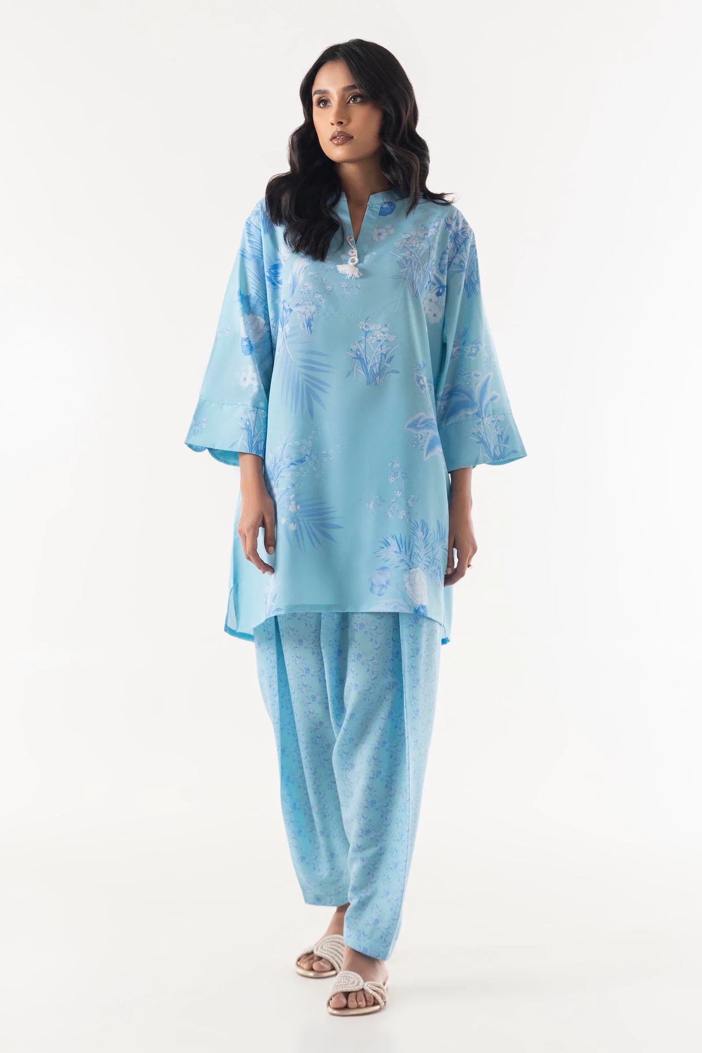 Sana Safinaz - Cambric shirt and shalwar 2 PC Suit