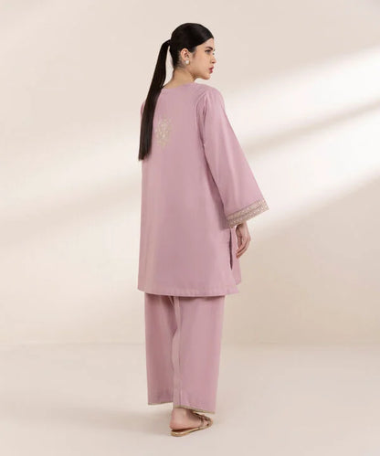 Sapphire- Embroidered Cotton Jacquard Shirt