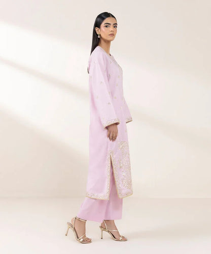 Sapphire- Purple Embroidered suit 2 Pc