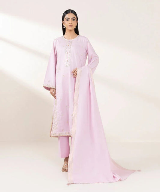 Sapphire- Purple Embroidered suit 2 Pc