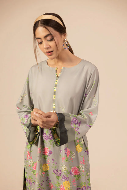 Zuri Official- Evania Grey printed 2 Pc