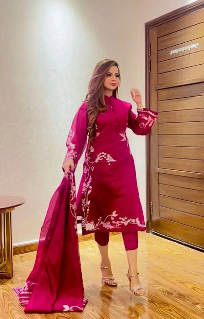 Rivaaj Fashion- Pink Azalea Suit