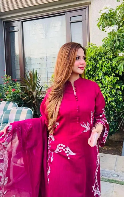 Rivaaj Fashion- Pink Azalea Suit