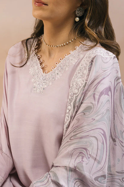 Cross Stitch- LILAC WAVE-2 PC (SHIRT & DUPATTA)