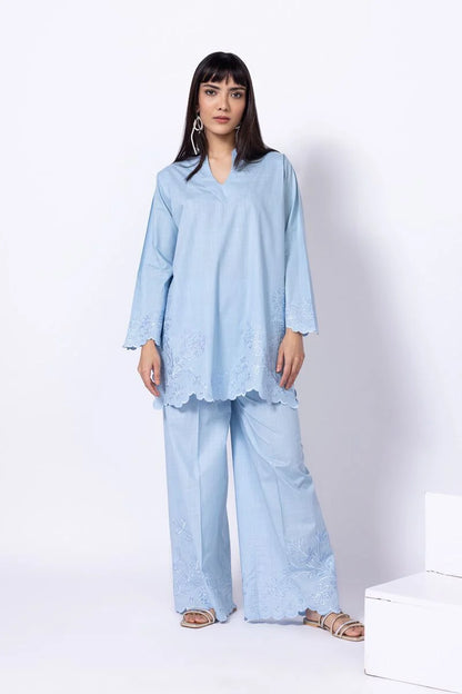 Khaadi- Ice Blue 2 Pc Suit