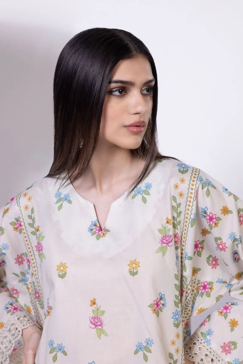 Khaadi- White  Suit 3 PC