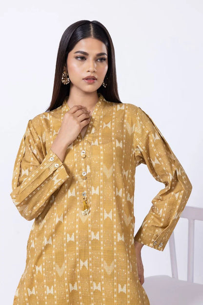 Khaadi- Cotton Mustard 2 Pc