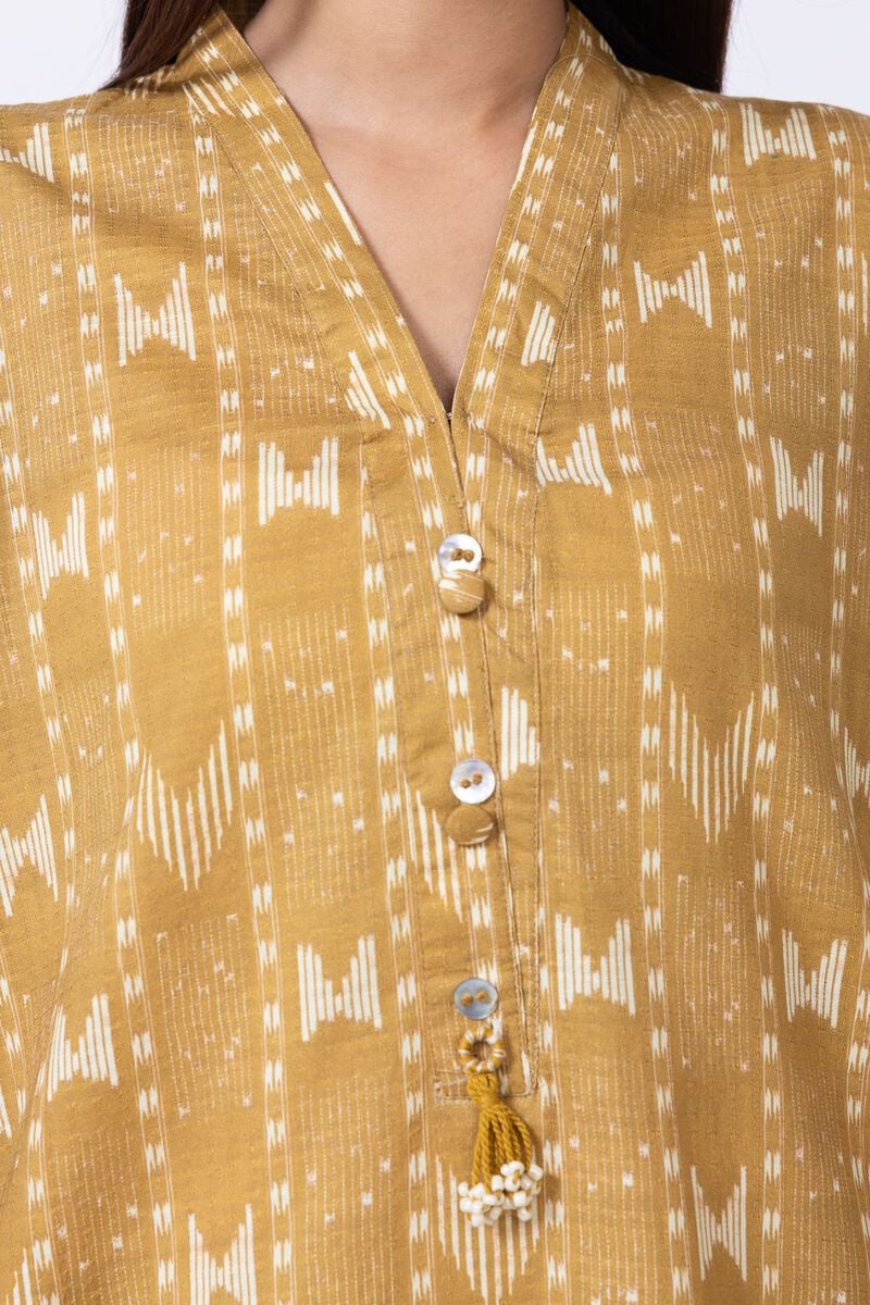 Khaadi- Cotton Mustard 2 Pc