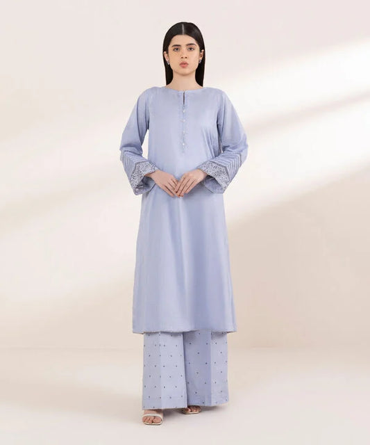 Sapphire- Embroidered 2 PC Suit