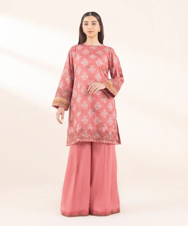 Sapphire- Pink Embroidered 2PC