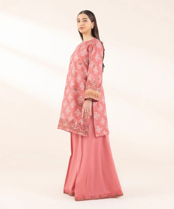 Sapphire- Pink Embroidered 2PC