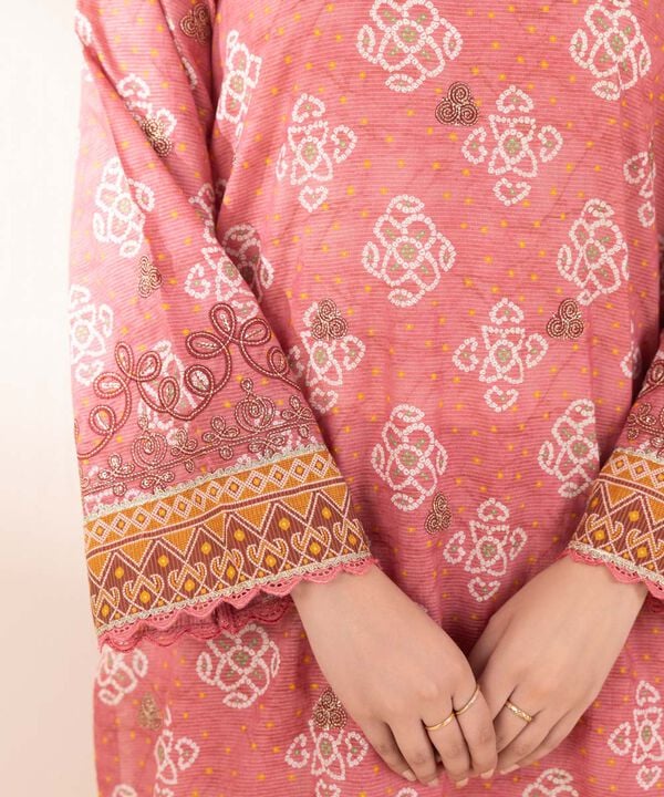 Sapphire- Pink Embroidered 2PC