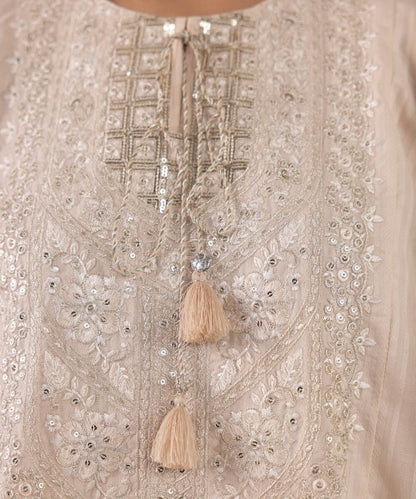 Sapphire- Embroidered White 2 PC
