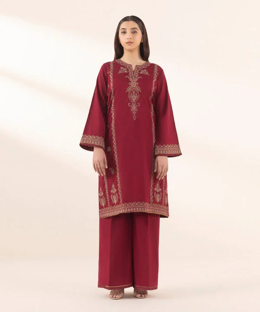 Sapphire- 2 Pc Embroidered Suit