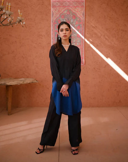 Zauk- Black/Blue 2PC