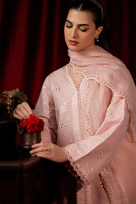 Saffron- Pink Petal 3 Pc Suit