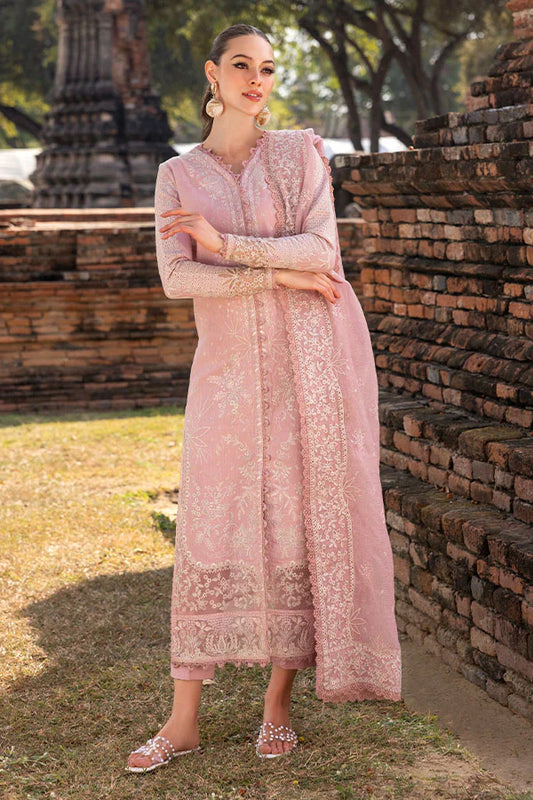 Saffron- Pink 3 Pc Dress