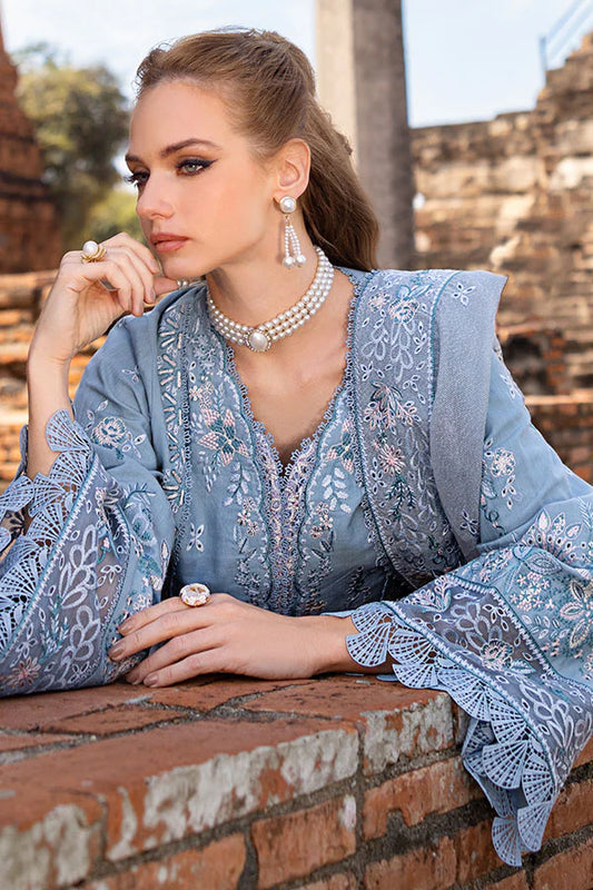 Saffron- Blue 3 Pc Dress
