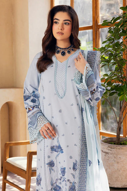 Saffron- Ice Blue 3PC