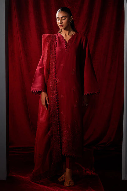Saffron- Ruby 3 Pc Suit