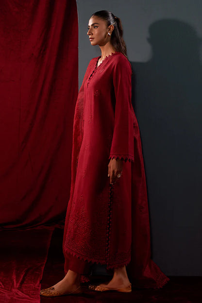 Saffron- Ruby 3 Pc Suit
