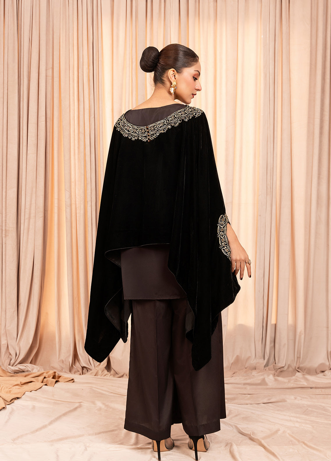 Velvet Shawl Shirt - Stitch Vibes