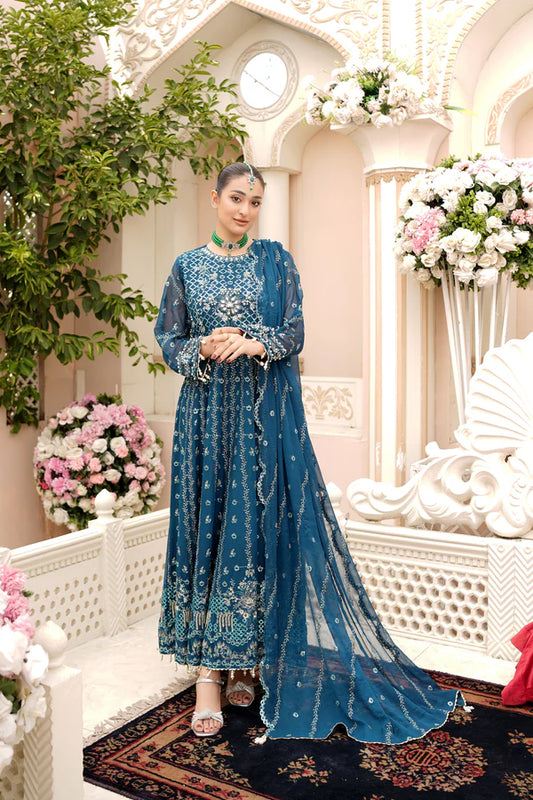Ricamo- Embellished Chiffon Suit