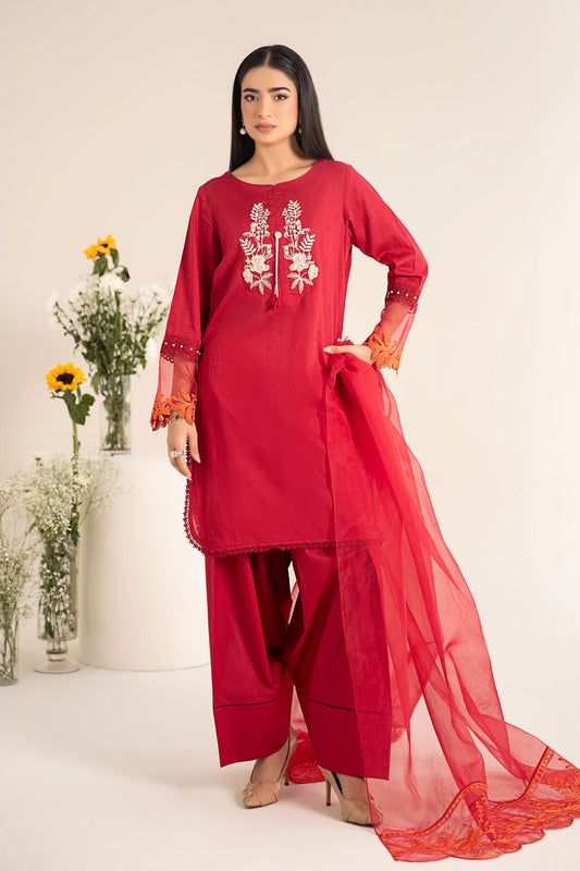 Maria B- 3 Pc Red