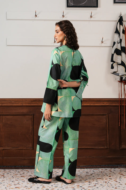 Ethnc- Two Pc Printed Suit