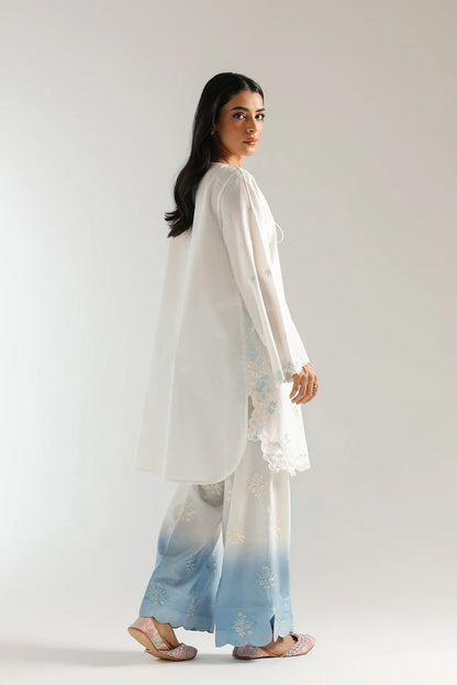 Ethnc-  Two toned embroidered 2 Pc Suit