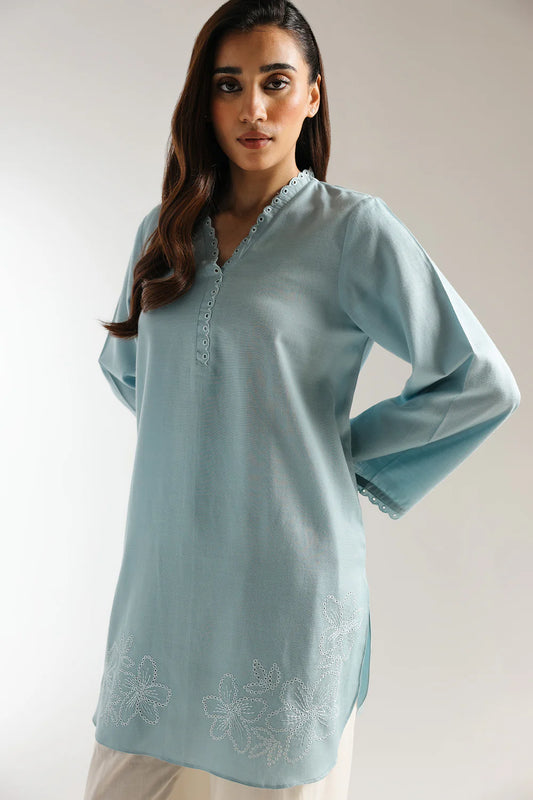 Ethnc- Ice Blue Kurta