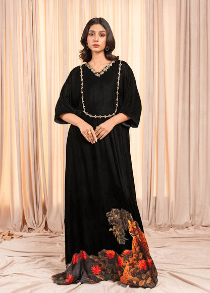 Black Velvet Kaftan - Stitch Vibes