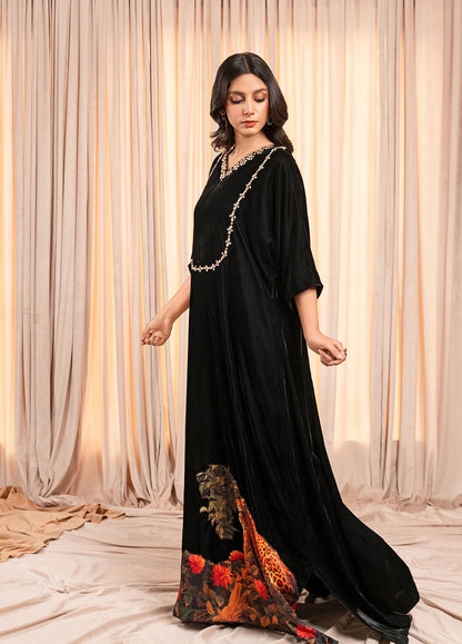 Black Velvet Kaftan - Stitch Vibes