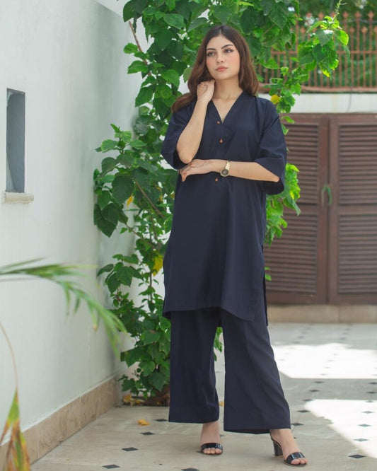 Zauk- 2 Pc Navy Blue