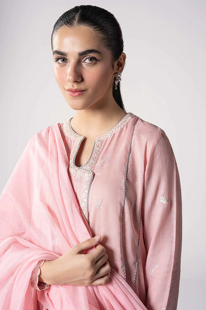 Maria. B- 3 Piece Embroidered Organza Suit