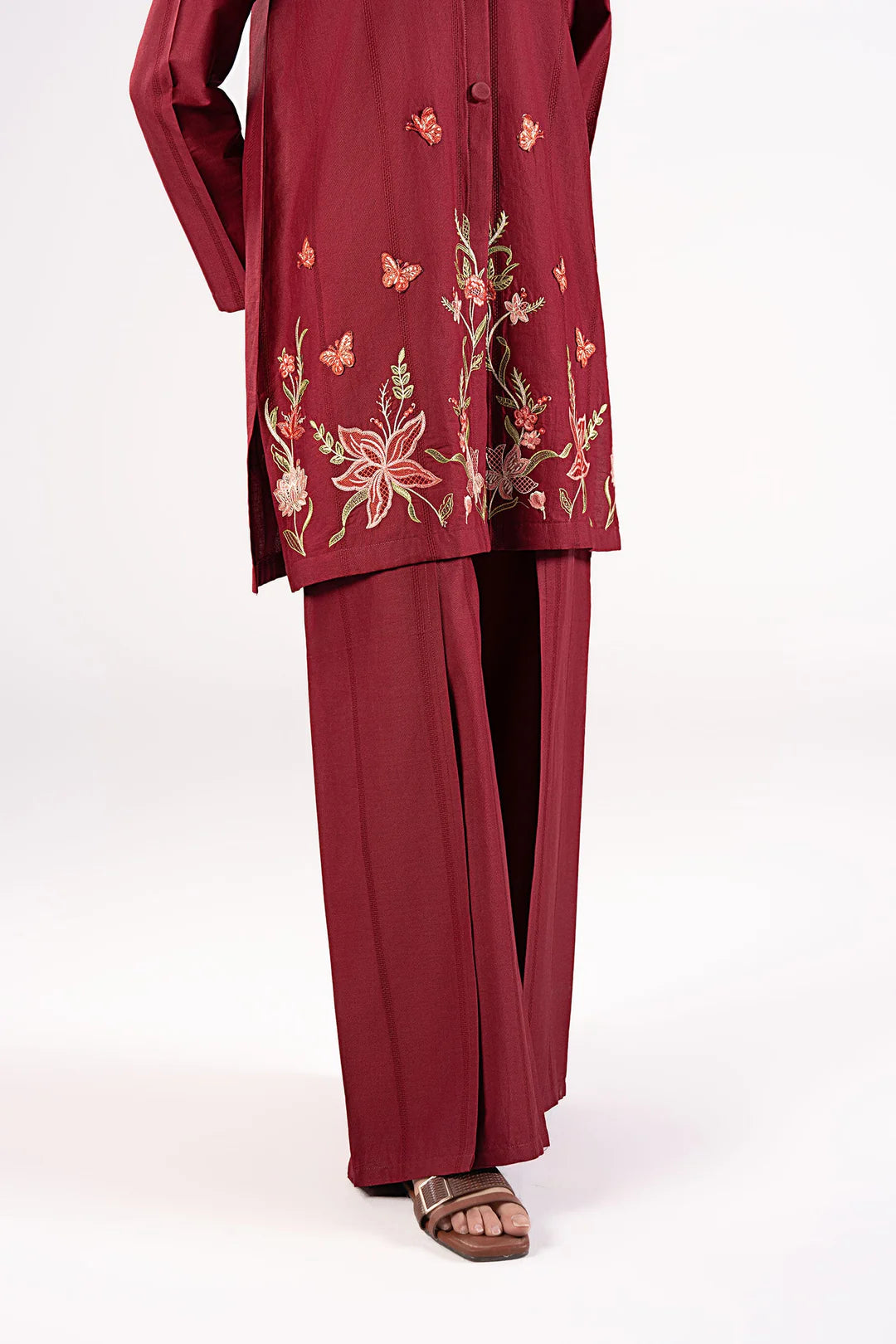 Maria.B- 3 Piece Embroidered Dobby Lawn Suit