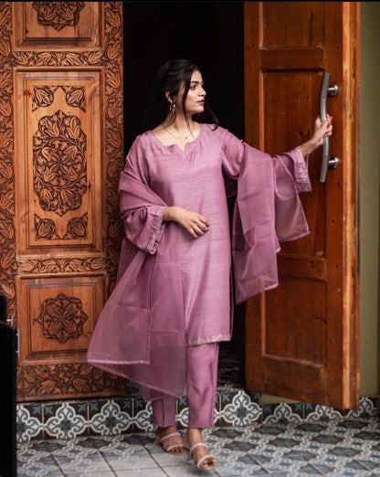 Zauk- Lavendar 3 PC