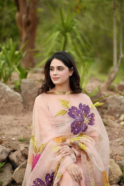 Rivaaj Fashion- Divine Silk Drape 3 piece Raw Silk