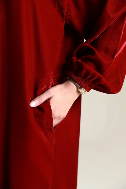 Maria B: Dyed Velvet Shirt