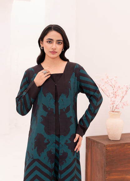 Stitch Vibes- Teal & Black 3 Pc